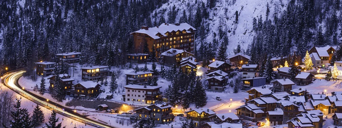 La station luxueuse de Courchevel