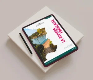 Le guide de voyage numérique Escale Beauregard "La Riviera Française" sur smartphone pour visiter Nice et ses environs.