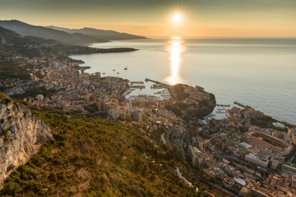 Vue aérienne de Monaco